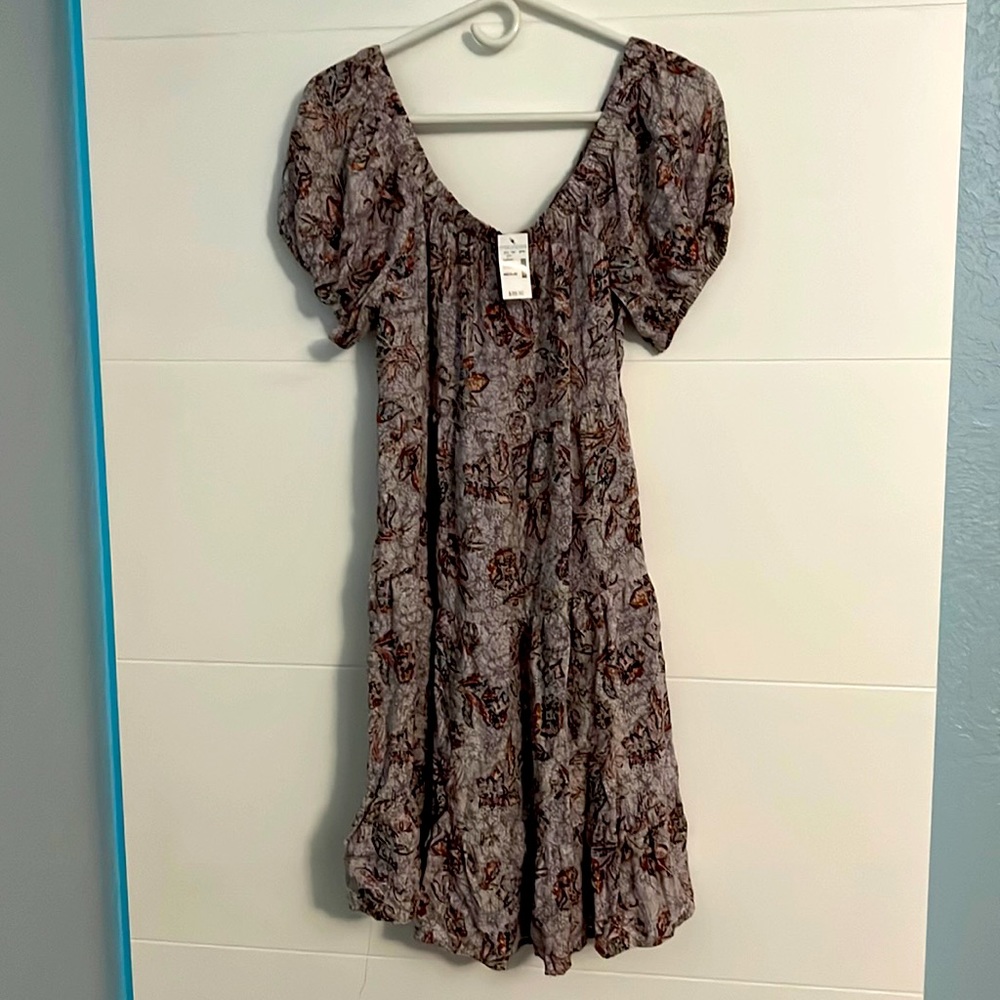 Beautiful lavender color dress, off the shoulder